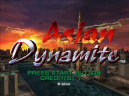 Asian Dynamite Title Screen